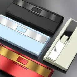 PMO WAVE75 Pro QMK Aluminum Mechanical Keyboard - 75%, 3-mode, FR4, Snow (Kailh), 8000mAh, PVD stainless steel weight 13 wave75 pic 1