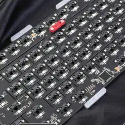 PMO WAVE75 Pro QMK Aluminum Mechanical Keyboard - 75%, 3-mode, FR4, Snow (Kailh), 8000mAh, PVD stainless steel weight 23 wave75 pic 11