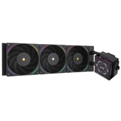 THERMALRIGHT Hyper Vision 360 ARGB Black AIO Liquid CPU Cooler - Black, IPS LCD Screen (480x480 Res), 360mm Radiator, ARGB