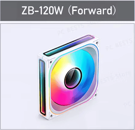 JONSBO ZB-360BR Black Fan Case - 3in1, 3x120mm 3Pin Reverse ARGB Fans, PWM, 4-Sides Infinity Mirror 23 1 5