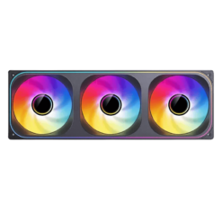 JONSBO ZB-360BR Black Fan Case - 3in1, 3x120mm 3Pin Reverse ARGB Fans, PWM, 4-Sides Infinity Mirror