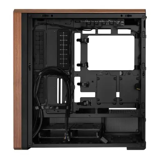 Lian Li LANCOOL 217 Black Case - 170mm ARGB front fans, wood panels, USB Type-C Port, Tempered Glass Side Panel