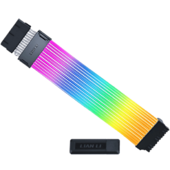 Lian Li Strimer Wireless 24P Controller Included (PW24-1W-T) Addressable RGB Power Extension Cable - 260mm, 12 x light guide