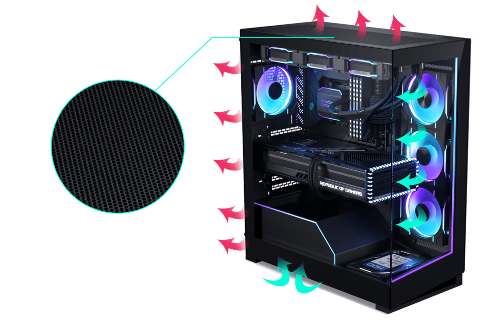 Phanteks NV5S Black ATX Tempered Glass Mid-Tower Case 26 4 2