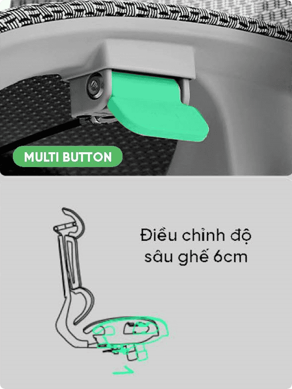 Upgen Nexus 2025 (Black/Grey) lưới Matrex Comfort USA Ergonomic Chair 34 8 3 2