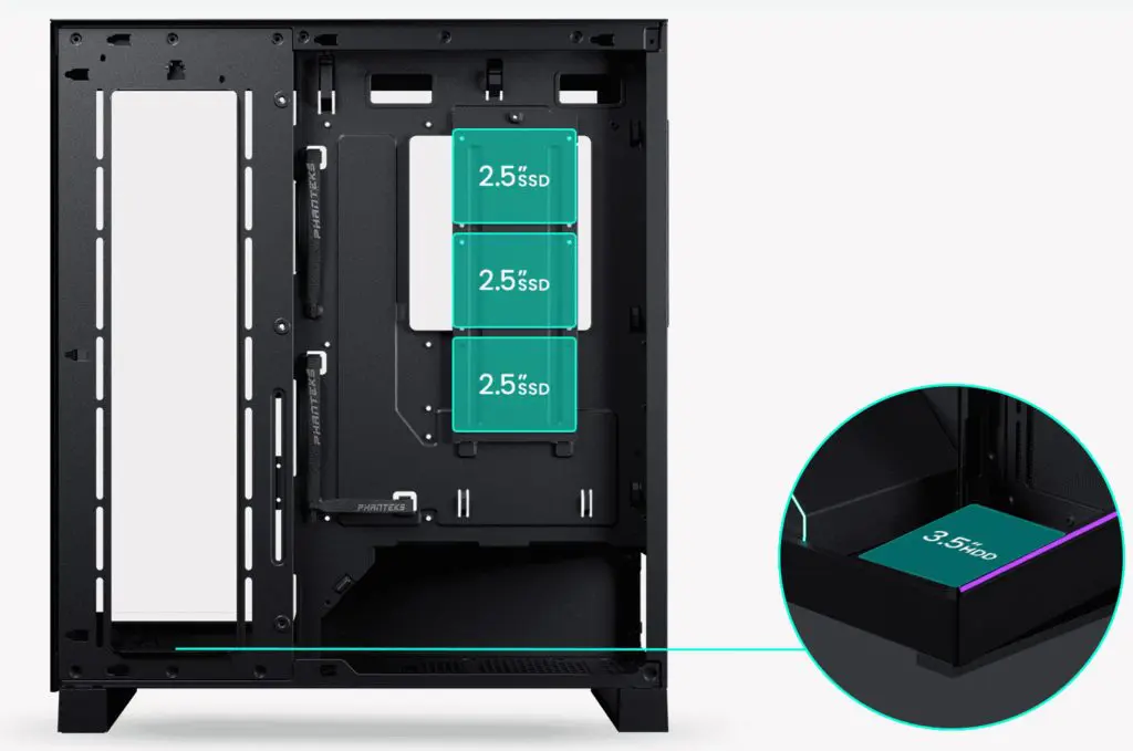 Phanteks NV5S Black ATX Tempered Glass Mid-Tower Case 32 9 1