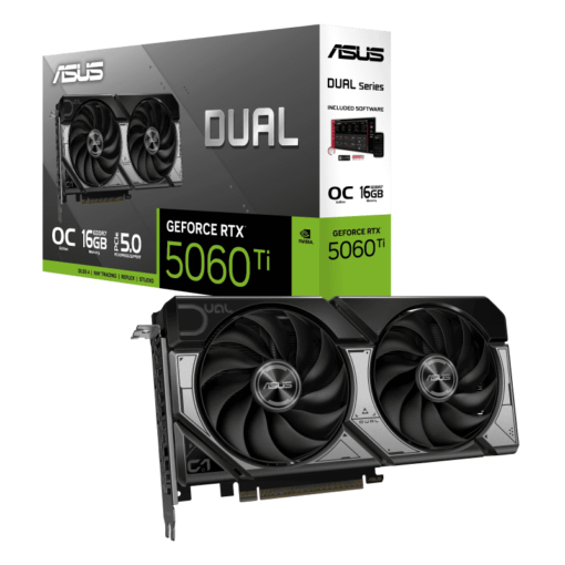 ASUS Dual GeForce RTX 5060Ti 16GB GDDR7 OC Edition (DUAL-RTX5060TI-O16G) Graphics Card