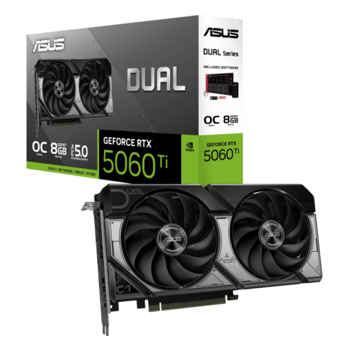 ASUS Dual GeForce RTX 5060Ti 8GB GDDR7 OC Edition (DUAL-RTX5060TI-O8G) Graphics Card