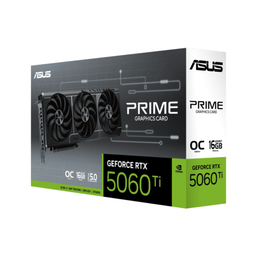 ASUS PRIME GeForce RTX 5060Ti 16GB GDDR7 OC Edition (PRIME-RTX5060TI-O16G) Graphics Card