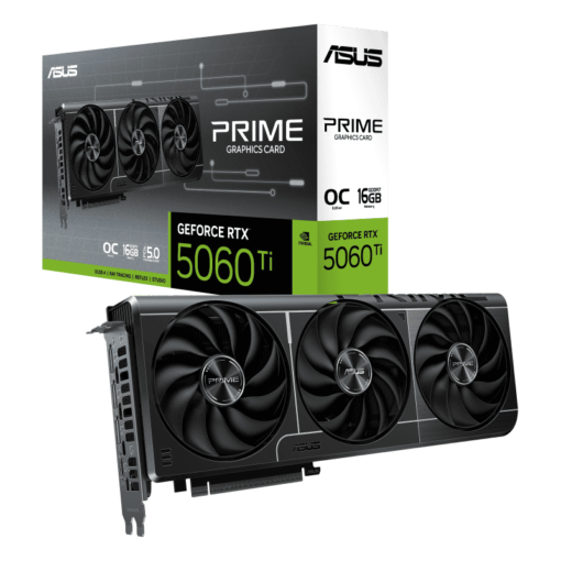 ASUS PRIME GeForce RTX 5060Ti 16GB GDDR7 OC Edition (PRIME-RTX5060TI-O16G) Graphics Card