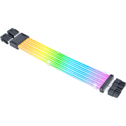 Lian Li Strimer Wireless CPU 2x8-PIN (PW8-1W-CPU) Addressable RGB Power Extension Cable - 260mm, 8 x light guide