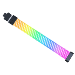 Lian Li Strimer Wireless 16-8 (PW16-81W) Addressable RGB Power Extension Cable - 340mm, 8 x light guide