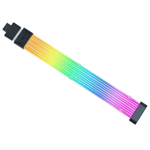 Lian Li Strimer Wireless 16-8 (PW16-81W) Addressable RGB Power Extension Cable - 340mm, 8 x light guide