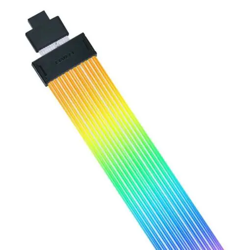 Lian Li Strimer Wireless 16-8 (PW16-81W) Addressable RGB Power Extension Cable - 340mm, 8 x light guide