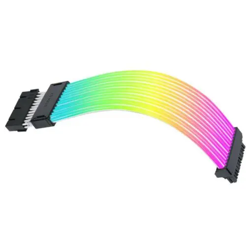 Lian Li Strimer Wireless 24P Controller Included (PW24-1W-T) Addressable RGB Power Extension Cable - 260mm, 12 x light guide