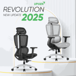 Upgen Revolution 2025 (Black/Grey) lưới Matrex Comfort USA Ergonomic Chair