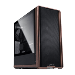 Lian Li LANCOOL 217 Black Case - 170mm ARGB front fans, wood panels, USB Type-C Port, Tempered Glass Side Panel