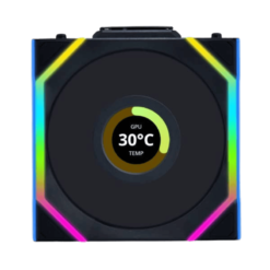 Trang chủ 25 Lian Li UNI FAN SL Wireless LCD 120 Single Black Fan (12SLLCD1W1B) - 1x 120mm fans, 1.6" LCD Display