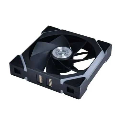 Lian Li UNI FAN SL Wireless LCD 120 Reverse Blade Triple Black Fan (12RSLLCD1W3B) - 3x 120mm fans, 1.6" LCD Display, 2.4 GHz Wireless Signal for RGB & Fan Control