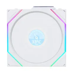Lian Li UNI FAN TL120 LCD Wireless Reverse Blade Triple White Fan (12RTLLCD1W3W) - 3x 120mm fans, 2.4 GHz Wireless Signal for RGB & Fan Control 9 tl w 000 1