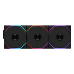 Lian Li UNI FAN TL120 Reverse Blade Wireless Triple Black Fan (12RTL1W3B) - 3x 120mm fans, 2.4 GHz Wireless Signal for RGB & Fan Control 6 tl w 003