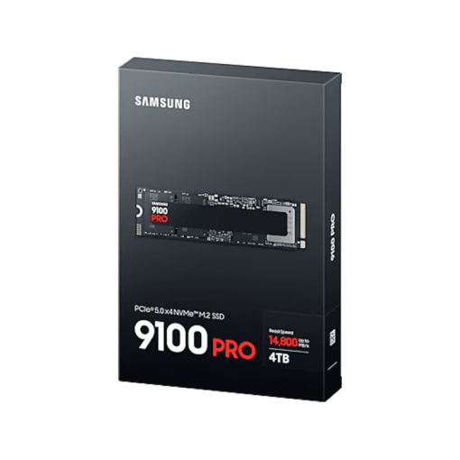Samsung 9100 Pro 4TB (MZ-VAP4T0BW) SSD - PCIe® 5.0 x4, NVMe™ 2.0 interface, M.2 (2280) form factor, 14800 MB/s read, 13400 MB/s write