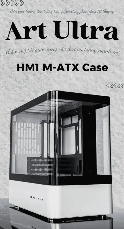 QC.Art HM1 Sea View M-ATX Tower Case 55 1 1 4