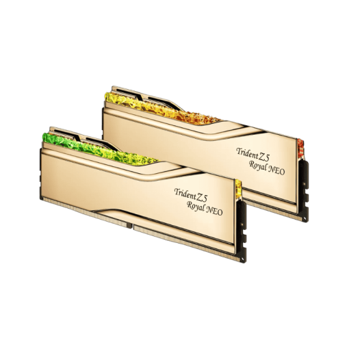 G.Skill Trident Z5 Royal Neo Gold 96GB (2x48GB) Memory Kit - AMD EXPO, 6000MHz CL28 (F5-6000J2836F48GX2-TR5NG)
