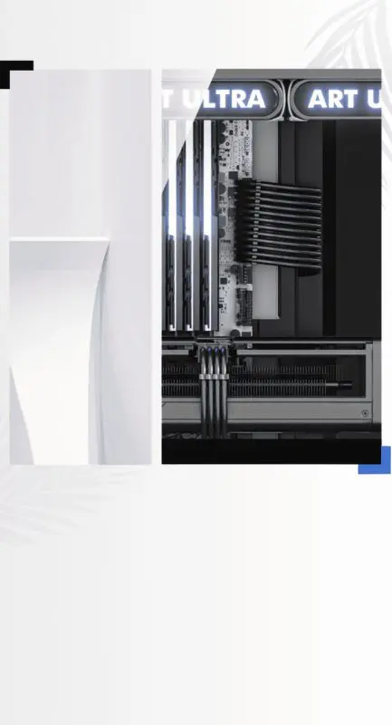 QC.Art HM1 Sea View M-ATX Tower Case 65 4 1 4