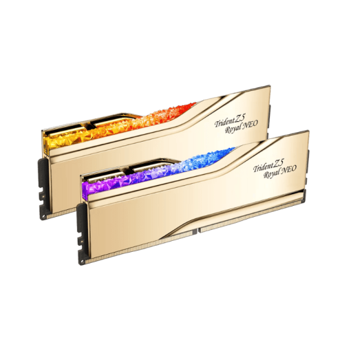 G.Skill Trident Z5 Royal Neo Gold 96GB (2x48GB) Memory Kit - AMD EXPO, 6000MHz CL28 (F5-6000J2836F48GX2-TR5NG)