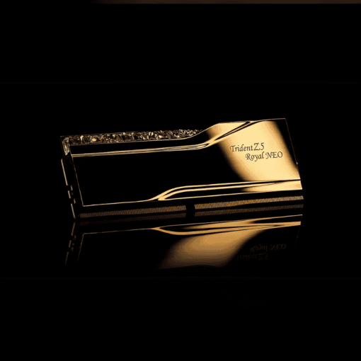 G.Skill Trident Z5 Royal Neo Gold 96GB (2x48GB) Memory Kit - AMD EXPO, 6000MHz CL28 (F5-6000J2836F48GX2-TR5NG)