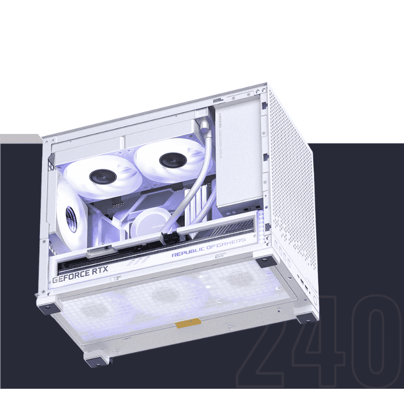 Jonsbo D32 PRO White M-ATX Case 53 AIO 240 white