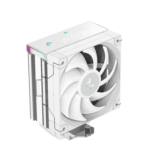 Deepcool AK400 DIGITAL PRO WH CPU Air Cooler - White, 4 Heatpipes, Multi-data point screen, ARGB LED strips, FT12 SE PWM fans