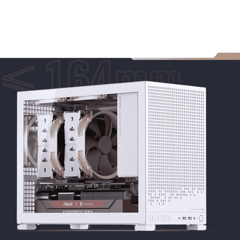 Jonsbo D32 PRO White M-ATX Case 55 Air cooler support