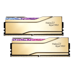 G.Skill Trident Z5 Royal Neo Gold 96GB (2x48GB) Memory Kit - AMD EXPO, 6000MHz CL28 (F5-6000J2836F48GX2-TR5NG)