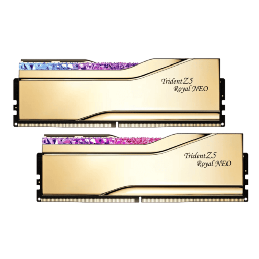 G.Skill Trident Z5 Royal Neo Gold 96GB (2x48GB) Memory Kit - AMD EXPO, 6000MHz CL28 (F5-6000J2836F48GX2-TR5NG)