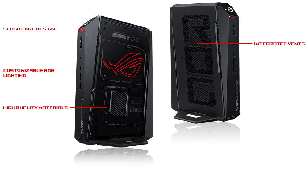 ASUS ROG NUC (2025) NUC15JNK (RNUC15JNK9X28AAU) Gaming Desktop mini PC - Ultra 9 275HX, 32GB (2x16GB) 6400 DDR5, 2TB M.2 2280 NVMe™ PCIe® 4.0, RTX 5080 Laptop GPU, Win 11 Home 44 Futuristic