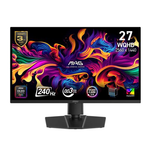 MSI MAG 273QP QD-OLED X24 Gaming Monitor - 27 inch 16:9 WQHD (2560 x 1440) 240Hz 0.03ms (GtG)