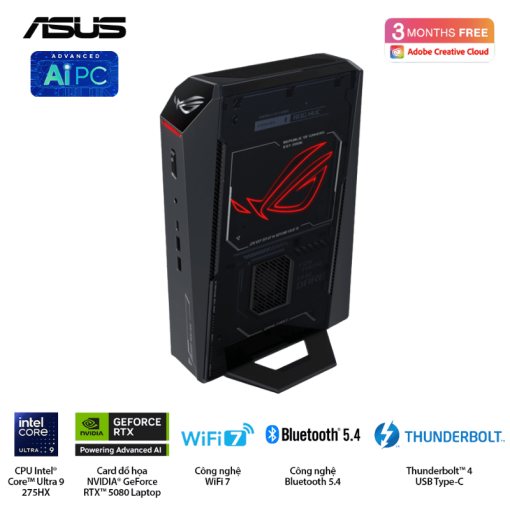 ASUS ROG NUC (2025) NUC15JNK (RNUC15JNK9X28AAU) Gaming Desktop mini PC - Ultra 9 275HX, 32GB (2x16GB) 6400 DDR5, 2TB M.2 2280 NVMe™ PCIe® 4.0​, RTX 5080 Laptop GPU, Win 11 Home