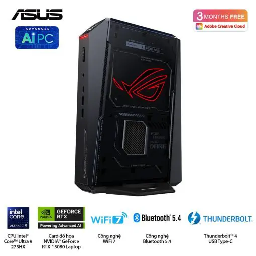 ASUS ROG NUC (2025) NUC15JNK (RNUC15JNK9X28AAU) Gaming Desktop mini PC - Ultra 9 275HX, 32GB (2x16GB) 6400 DDR5, 2TB M.2 2280 NVMe™ PCIe® 4.0​, RTX 5080 Laptop GPU, Win 11 Home