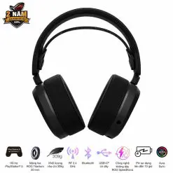 ASUS ROG Pelta Black Wireless Gaming Headset - Tri-mode connectivity, AuraSync, 309g, 50mm Titanium Drivers 14 ROG PELTA 06