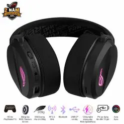 ASUS ROG Pelta Black Wireless Gaming Headset - Tri-mode connectivity, AuraSync, 309g, 50mm Titanium Drivers 15 ROG PELTA 07
