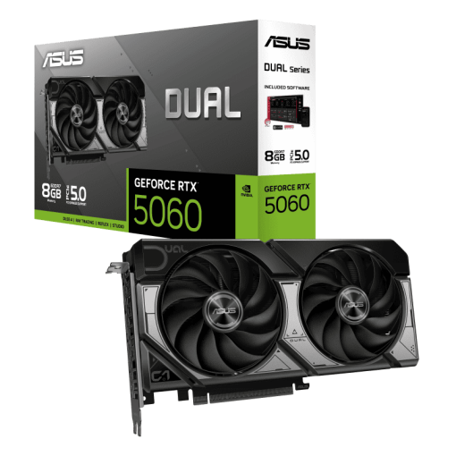 ASUS Dual GeForce RTX 5060 8GB GDDR7 (DUAL-RTX5060-8G) Graphics Card