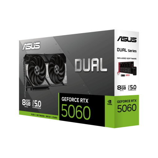 ASUS Dual GeForce RTX 5060 8GB GDDR7 (DUAL-RTX5060-8G) Graphics Card