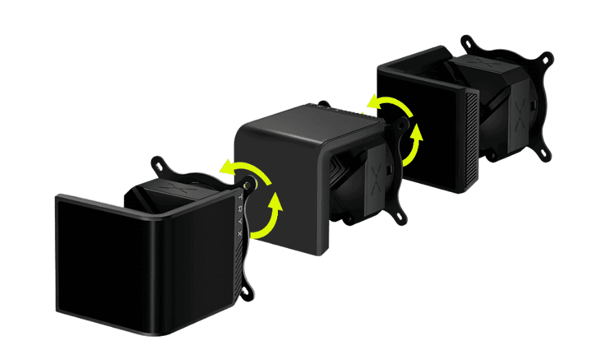 TRYX PANORAMA SE ARGB 360 BLACK AIO Liquid CPU Cooler - 6.5inch curved screen, 360mm radiator, Asetek Adela pump, 3x ARGB Gen2 Fans 25 1 4 1