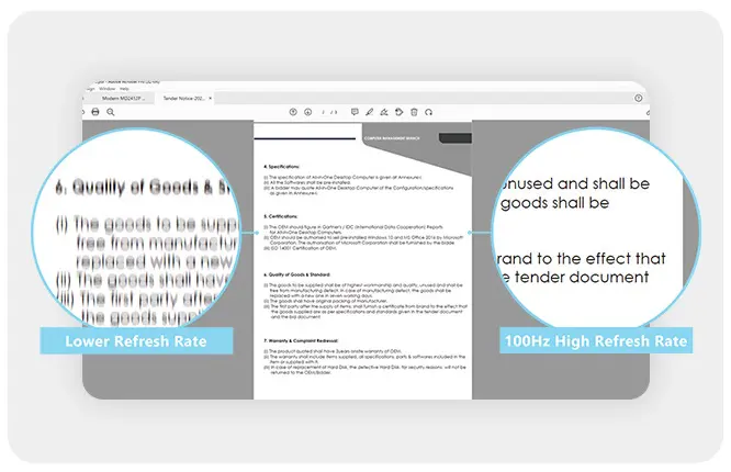 MSI Modern MD272QXPW Monitor - 27 inch, IPS16:9 WQHD (2560 x 1440) 100Hz 1ms (MPRT) 27 100HZ High Refresh Rate
