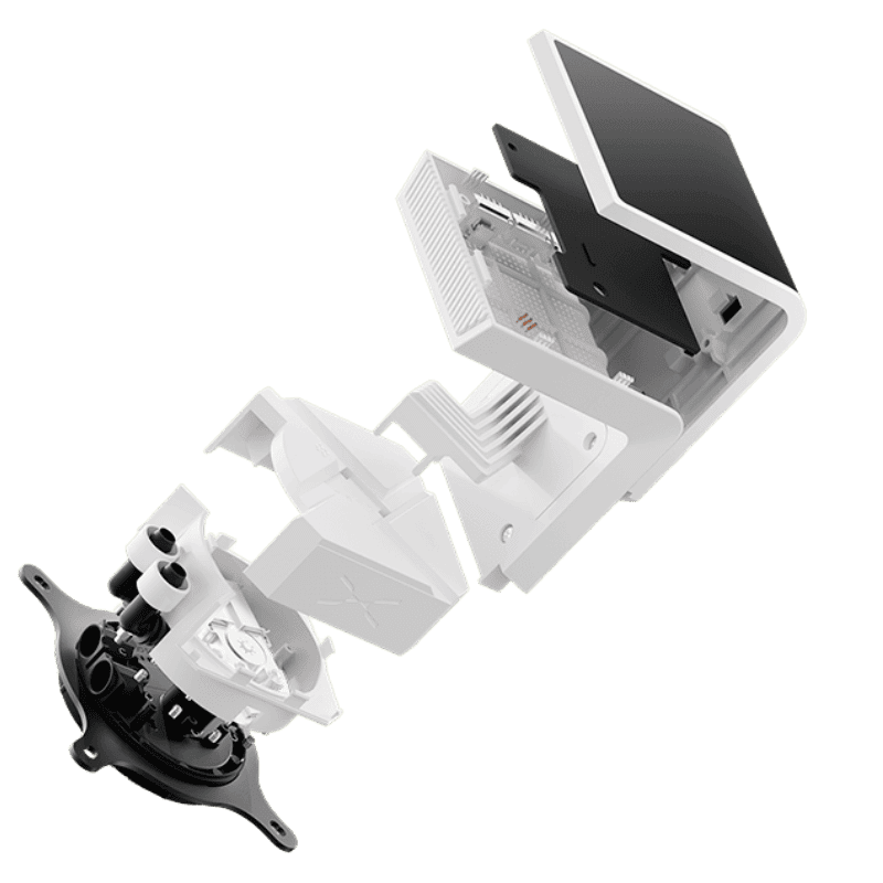 TRYX PANORAMA SE ARGB 360 WHITE AIO Liquid CPU Cooler - 6.5inch curved screen, 360mm radiator, Asetek Adela pump, 3x ARGB Gen2 Fans 42 2 2 SE360WH