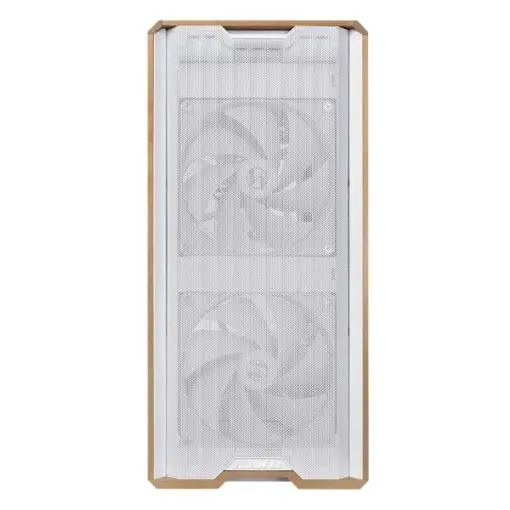 Lian Li LANCOOL 217 White Case - 170mm ARGB front fans, wood panels, USB Type-C Port, Tempered Glass Side Panel