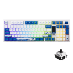 AKKO 5098B Santorini Keyboard - 98%, TFT LCD screen, Multi-modes, Gasket mount, PBT Dye-Sub Keycaps, Hotswap, 8000mAh