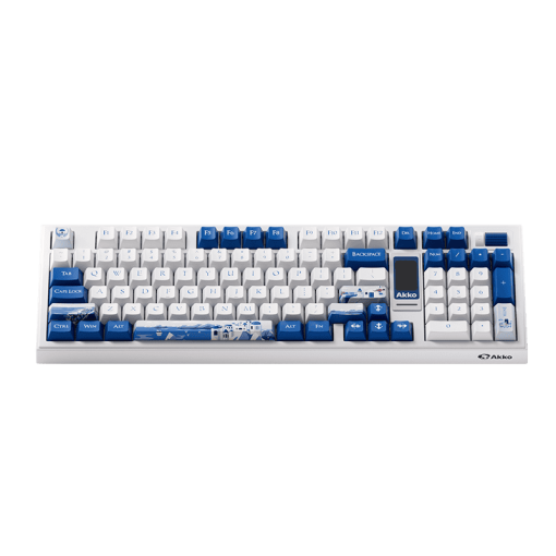 AKKO 5098B Santorini Keyboard - 98%, TFT LCD screen, Multi-modes, Gasket mount, PBT Dye-Sub Keycaps, Hotswap, 8000mAh